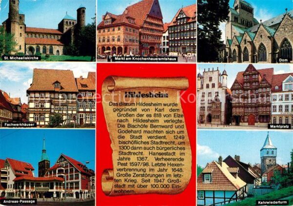 Hildesheim St Michaeliskirche Markt am Knochenhaue
