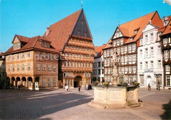 Hildesheim Marktplatz mit Bäckeramtshaus und Knoch