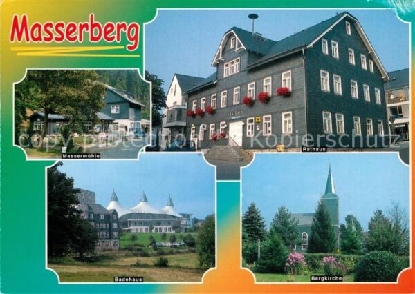 Masserberg Massermühle Rataus Badehaus Bergkirche