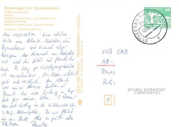 Boltenhagen Ostseebad Strand FDGB Erholungsheim John Brinkman – Bild 2