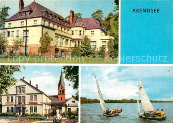 Arendsee Ostseebad FDGB Erholungsheim Waldheim Rathaus Are