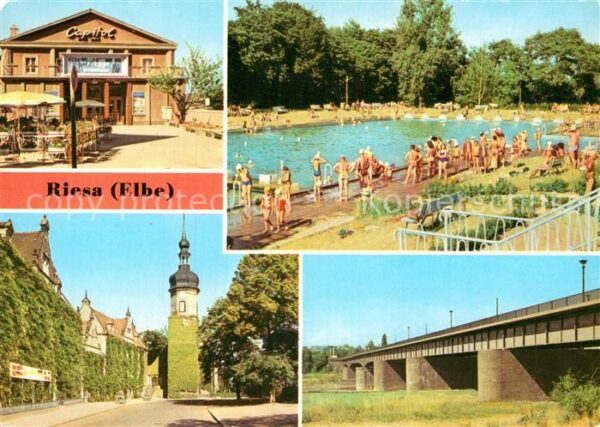 Riesa Sachsen Filmtheater Capitol Freibad Rathaus Neu