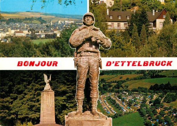 Ettelbruck Panorama Statue US Generas GS Patton Au