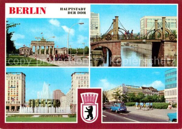 Berlin Brandenburger Tor Jungfernbrücke Straus