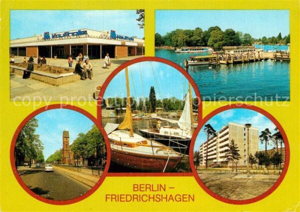 Friedrichshagen Berlin Kaufhalle Anlegestelle Weisse Flotte Bö