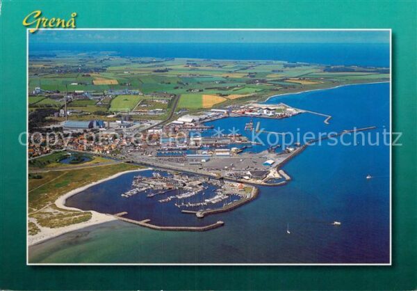 Grenaa Havn og Marina Fliegeraufnahme