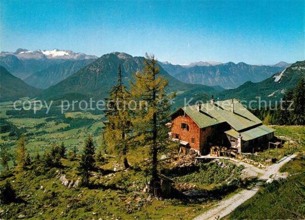 Aussee Steiermark Bad Loserhütte des ÖAV mit Dachstein Sarste