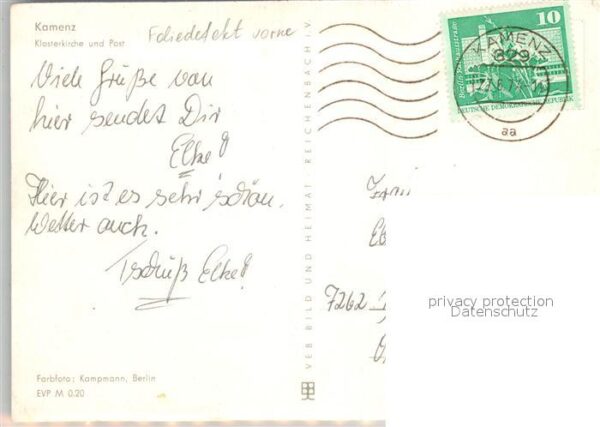 Kamenz Sachsen Klosterkirche und Post – Bild 2