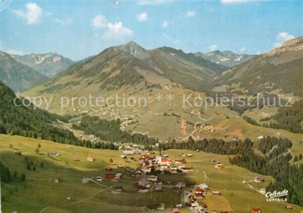 Riezlern Kleinwalsertal Vorarlberg Fliegeraufnahme Heuberg Walmendingerhor
