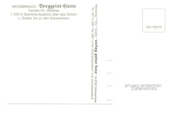 Weissbriach Berggeist-Hütte Gitsch- Gailtal – Bild 2