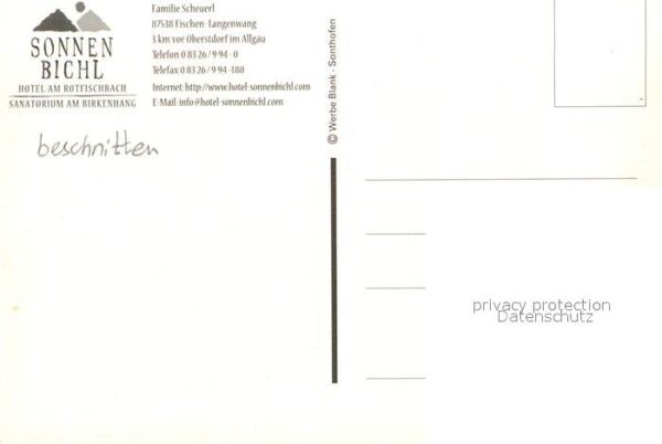 Langenwang Fischen Hotel Sonnenbichl – Bild 2