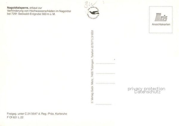 Nagold Nagoldtalsperre Fliegeraufnahme – Bild 2