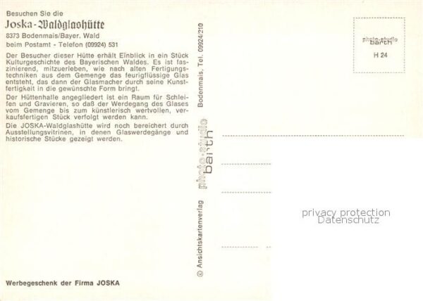 Bodenmais Joska-Waldglashütte – Bild 2