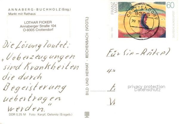 Annaberg-Buchholz Erzgebirge Markt Rathaus – Bild 2