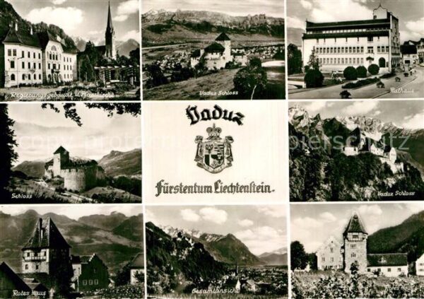 Vaduz Schloss Rotes Haus Rathaus