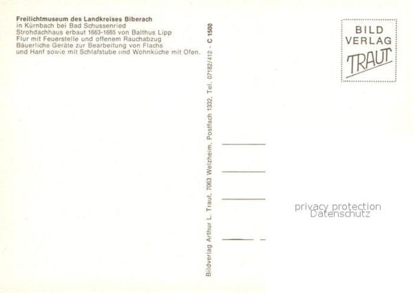 Kuernbach Wuerttemberg 300-jähriges Strohdachhaus – Bild 2