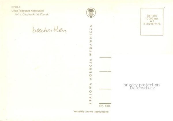 Opole Oppeln Oberschlesien Ulica Tadeusza Kosciuszki – Bild 2