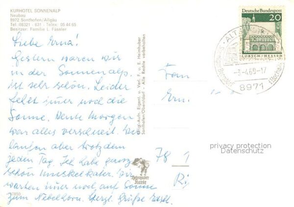 Sonthofen Oberallgaeu Kurhotel Sonnenalp – Bild 2
