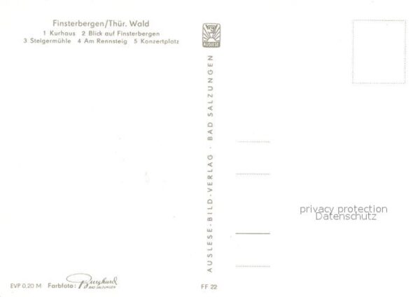 Finsterbergen Kurhaus Stelgermühle Konzetplatz – Bild 2