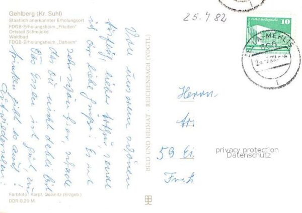 Gehlberg Erholungsheim Frieden Schmücke Waldbad – Bild 2