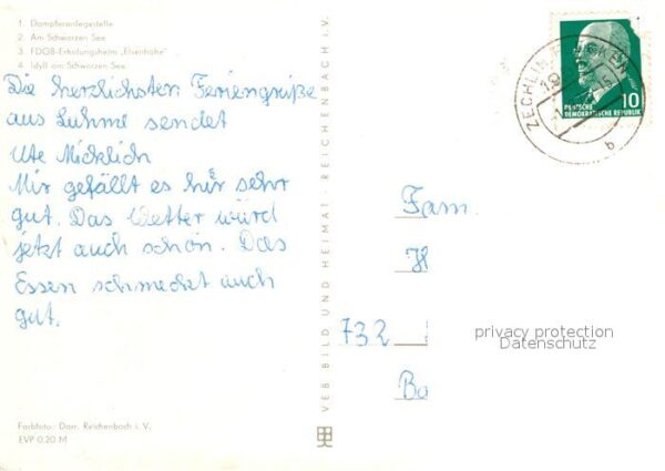 Zechlin Flecken Dampferanlegestelle Erholungsheim Elsen – Bild 2
