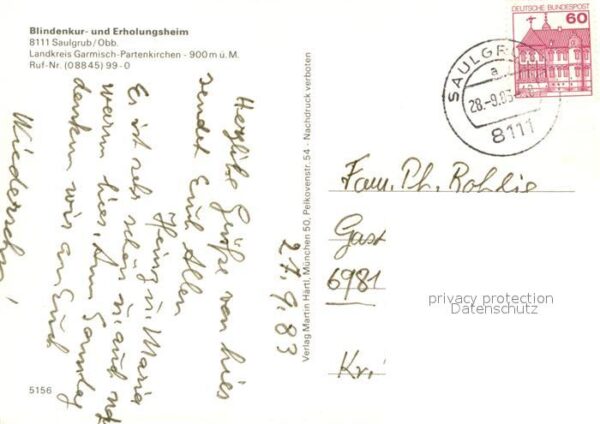 Saulgrub Blindenkur- Erholungsheim – Bild 2