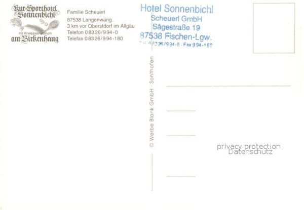 Langenwang Fischen Hotel Sonnenbichl – Bild 2