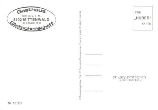 Mittenwald Bayern Gasthaus Gletscherschliff – Bild 2