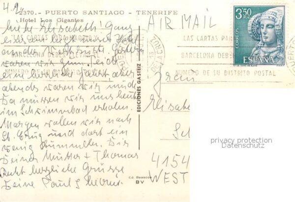 Puerto Santiago Tenerife Hotel Los Gigantes – Bild 2