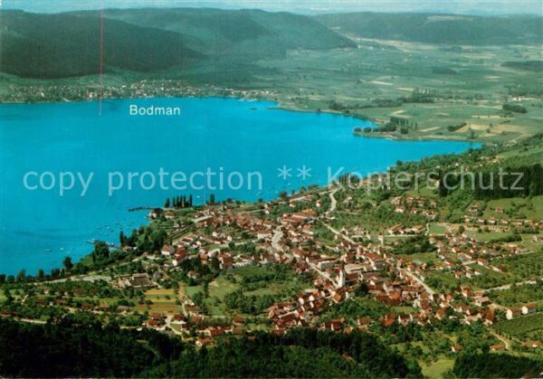 Ludwigshafen Bodensee Fliegeraufnahme mit Bodman und Überling