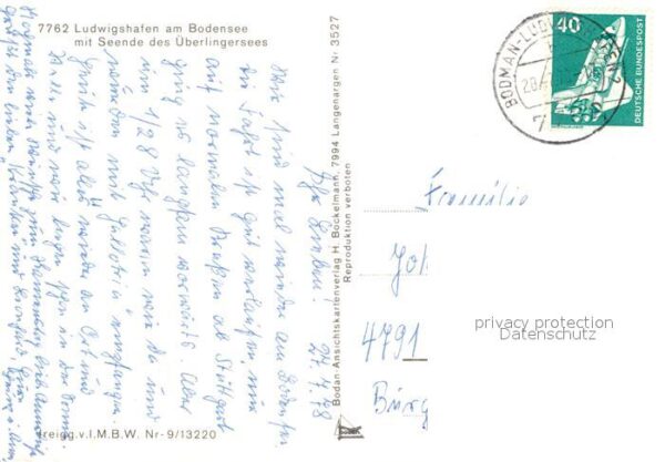 Ludwigshafen Bodensee Fliegeraufnahme mit Bodman und Überling – Bild 2