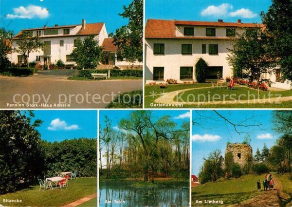 Bad Holzhausen Luebbecke Pension Stork Haus Annelie Gartenansich
