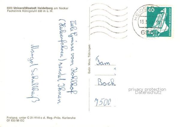 Heidelberg Neckar Fachklinik Königstuhl Fliegeraufnahme – Bild 2