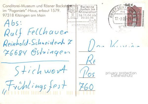 Kitzingen Main Conditorei Museum im Poganietz Haus – Bild 2