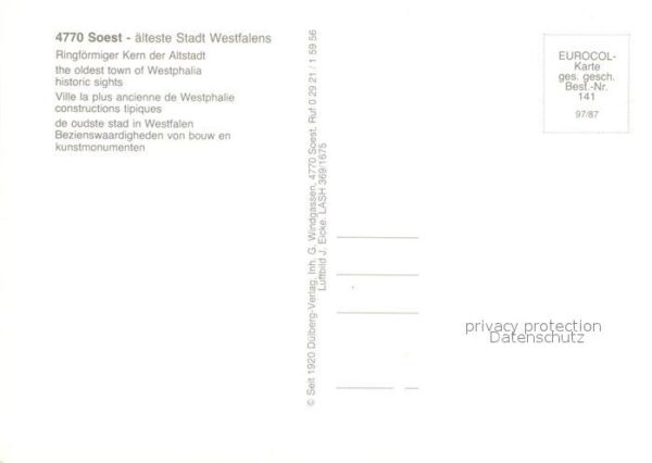 Soest Arnsberg Ringförmiger Kern der Altstadt Fliegera – Bild 2