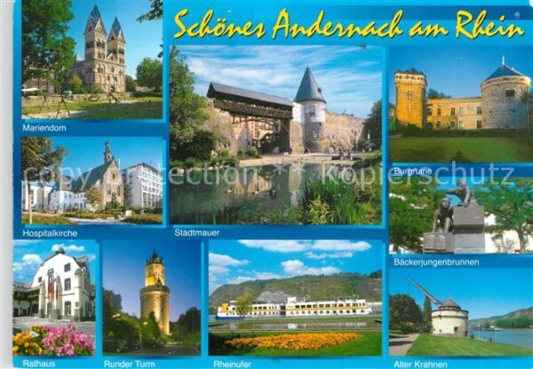 Andernach Mariendom Hospitalkirche Stadtmauer Bur