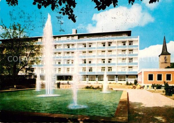 Bad Wildungen Sanatorium Wicker Springbrunnen