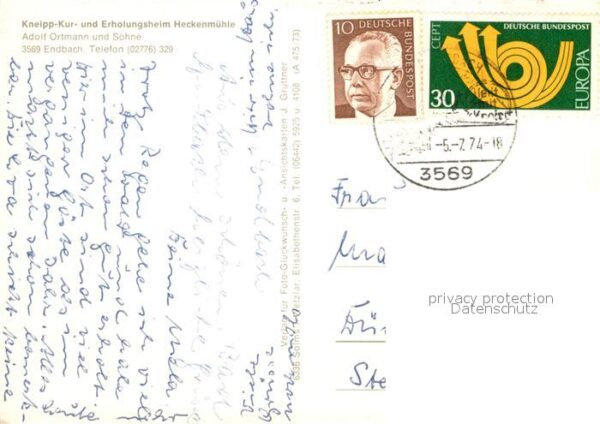 Bad Endbach Kneipp Erholungsheim Heckenmühle – Bild 2