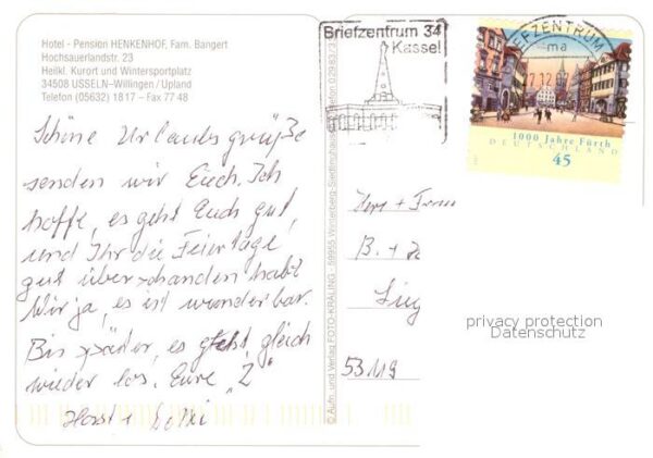 Usseln Hotel Pension Henkenhof – Bild 2