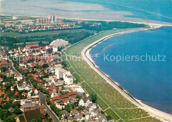 Cuxhaven Nordseebad Grimmershörnbucht Fliegeraufnahme