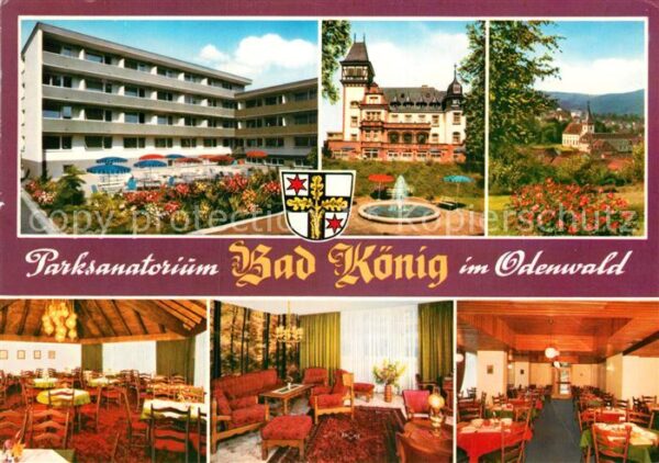 Bad Koenig Odenwald Parksanatorium Park Gasträume Brunnen