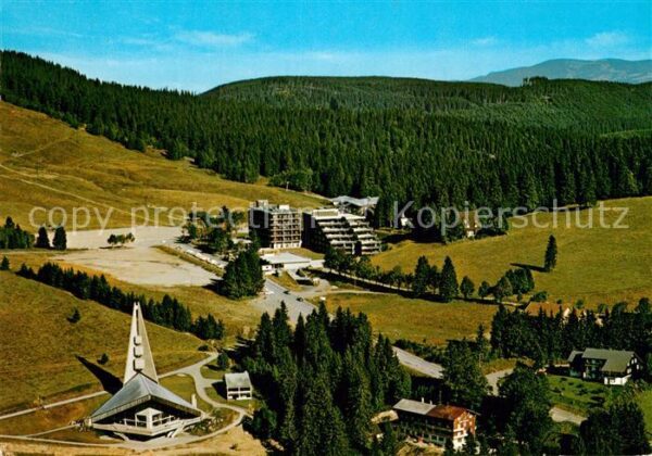 Feldberg Schwarzwald Fliegeraufnahme mit Hotel Feldberger Ho