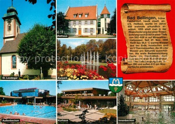 Bad Bellingen St Leodegar Rathaus Kurpark Aussenbecke