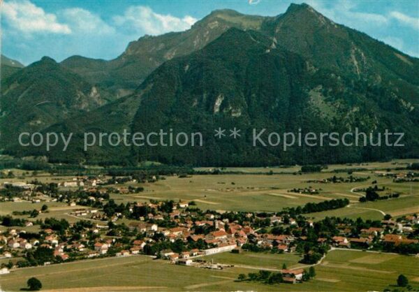 Grassau Chiemgau Fliegeraufnahme mit Hochgern