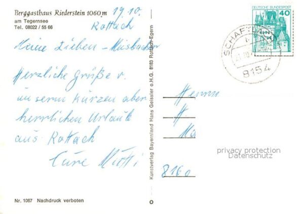 Rottach-Egern Berggasthaus Riederstein – Bild 2