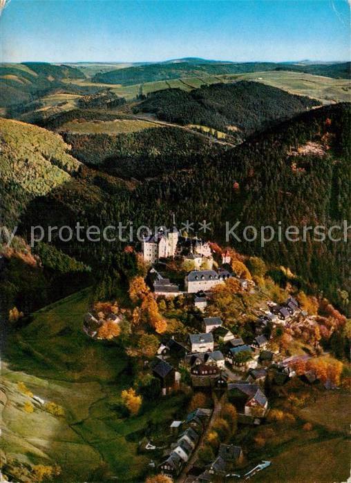 Lauenstein Oberfranken Burg Lauenstein Fliegeraufnahme