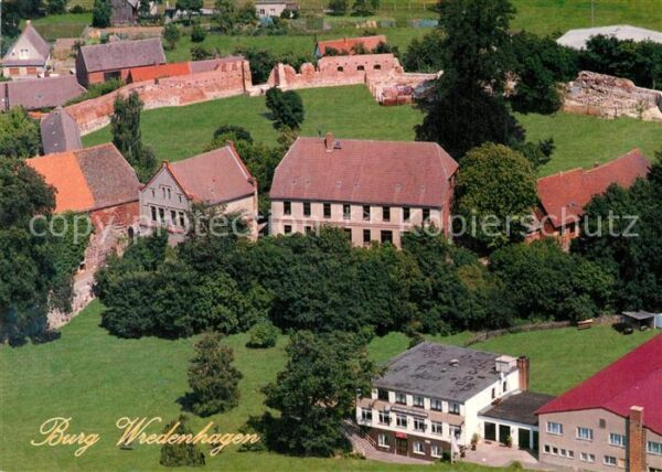 Wredenhagen Burg Wredenhagen mit Schule Gaststätte