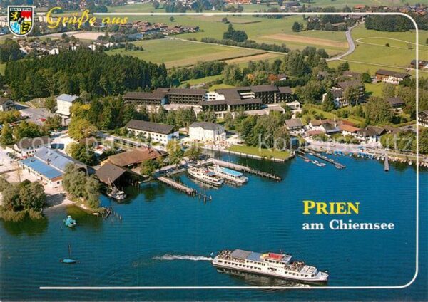 Prien Chiemsee Dampferhafen und Schiffsanlegestelle Fl