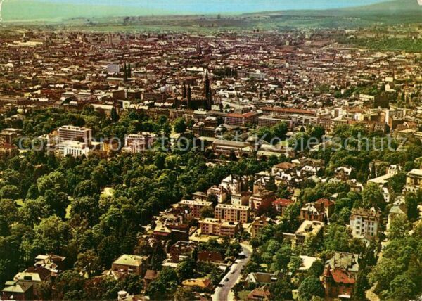 Wiesbaden Fliegeraufnahme mit Kurgarten