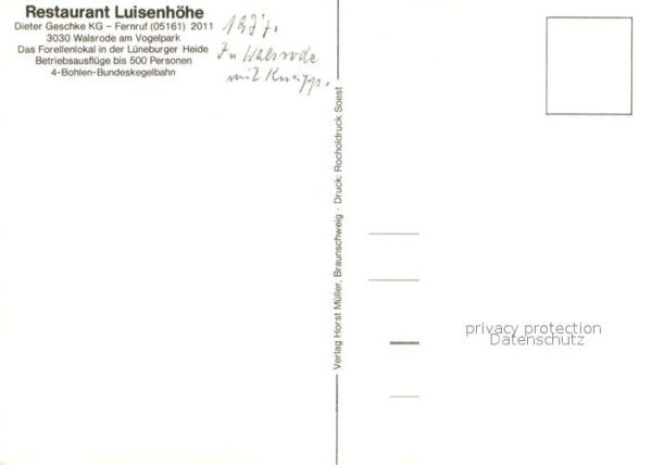 Walsrode Lueneburger Heide Restaurant Luisehöhe Speisesaal Gasträu – Bild 2